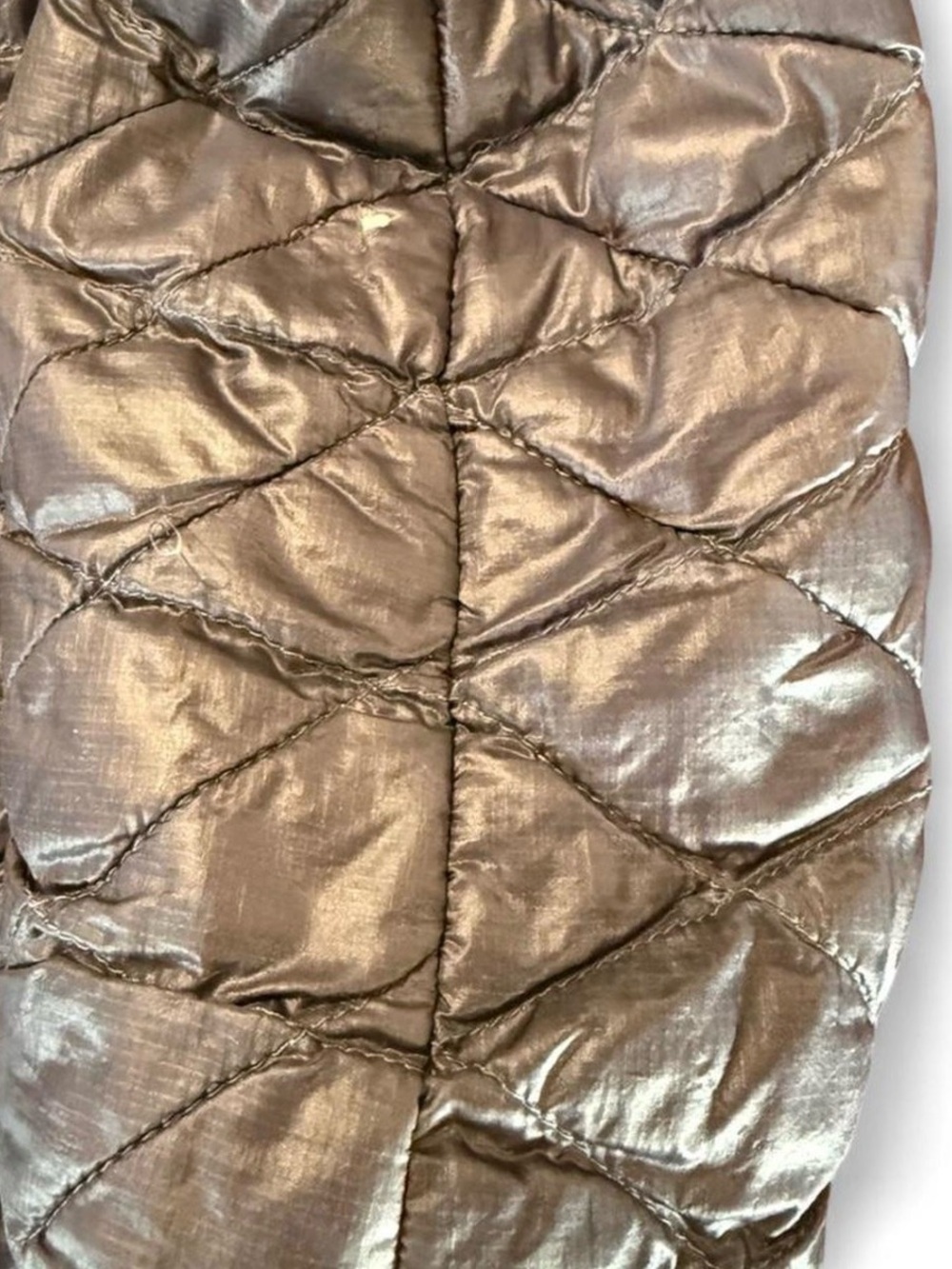 North Face women’s large purple puffer jacket with hood - Picture 8 of 8